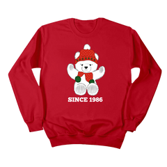 Lazzie Bear Since 1986 Dressing Festive Sweatshirt