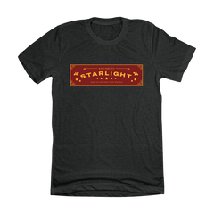 Starlight Diner Color Logo Dressing Festive black T-shirt