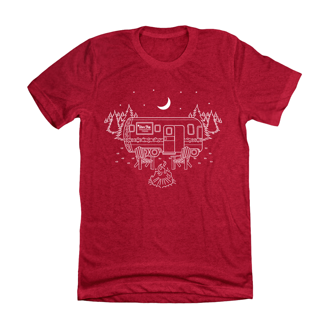 Christmas Under The Stars Dressing Festive Heather Red T-shirt