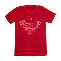 Christmas Under The Stars Dressing Festive Red T-shirt