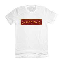 Starlight Diner Color Logo Dressing Festive white T-shirt
