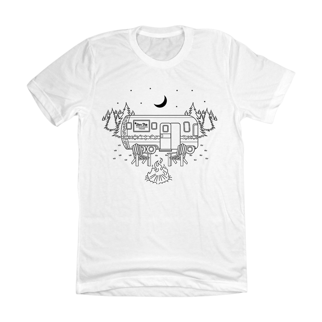 Christmas Under The Stars Dressing Festive white T-shirt