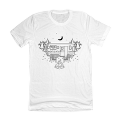 Christmas Under The Stars Dressing Festive white T-shirt