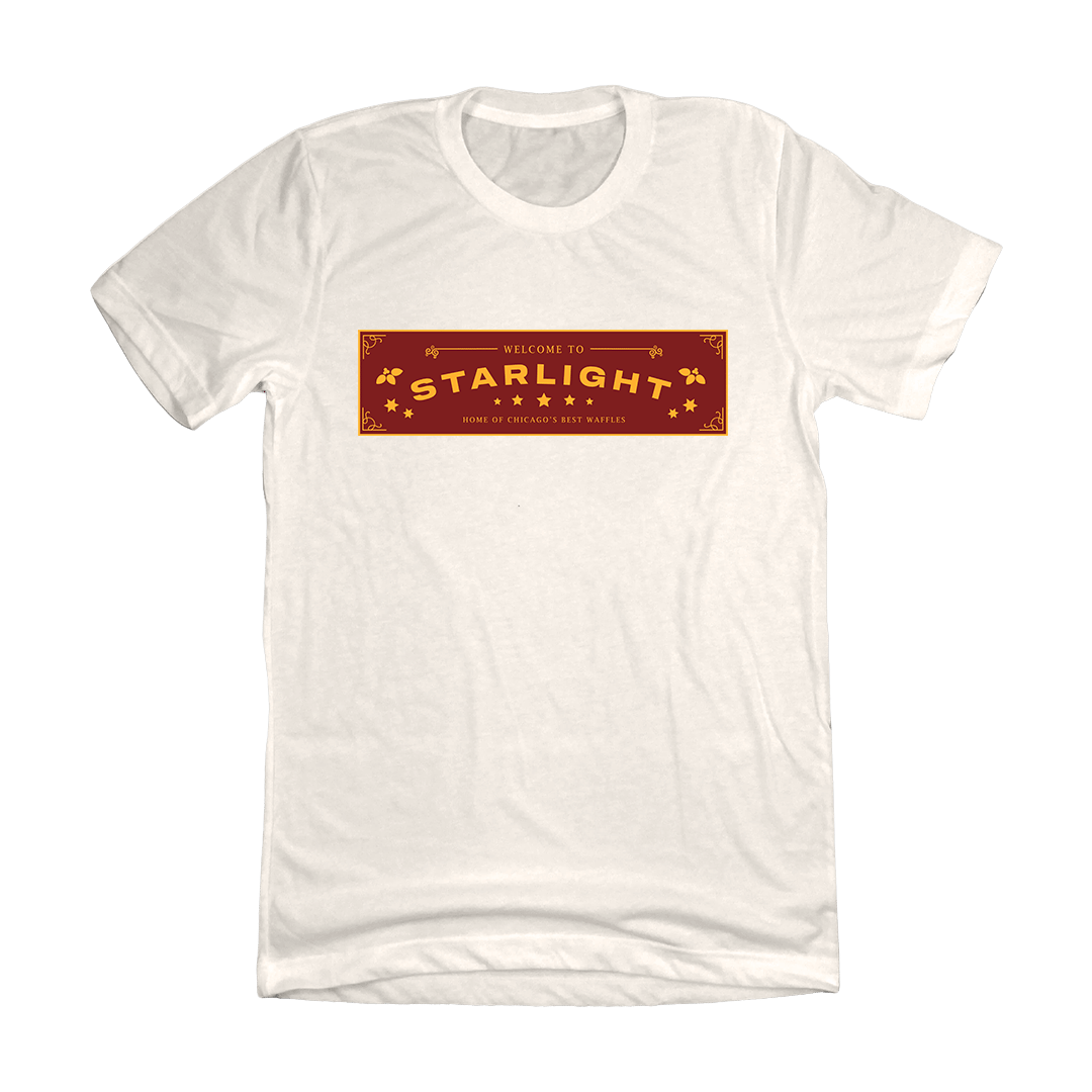 Starlight Diner Color Logo Dressing Festive natural white T-shirt
