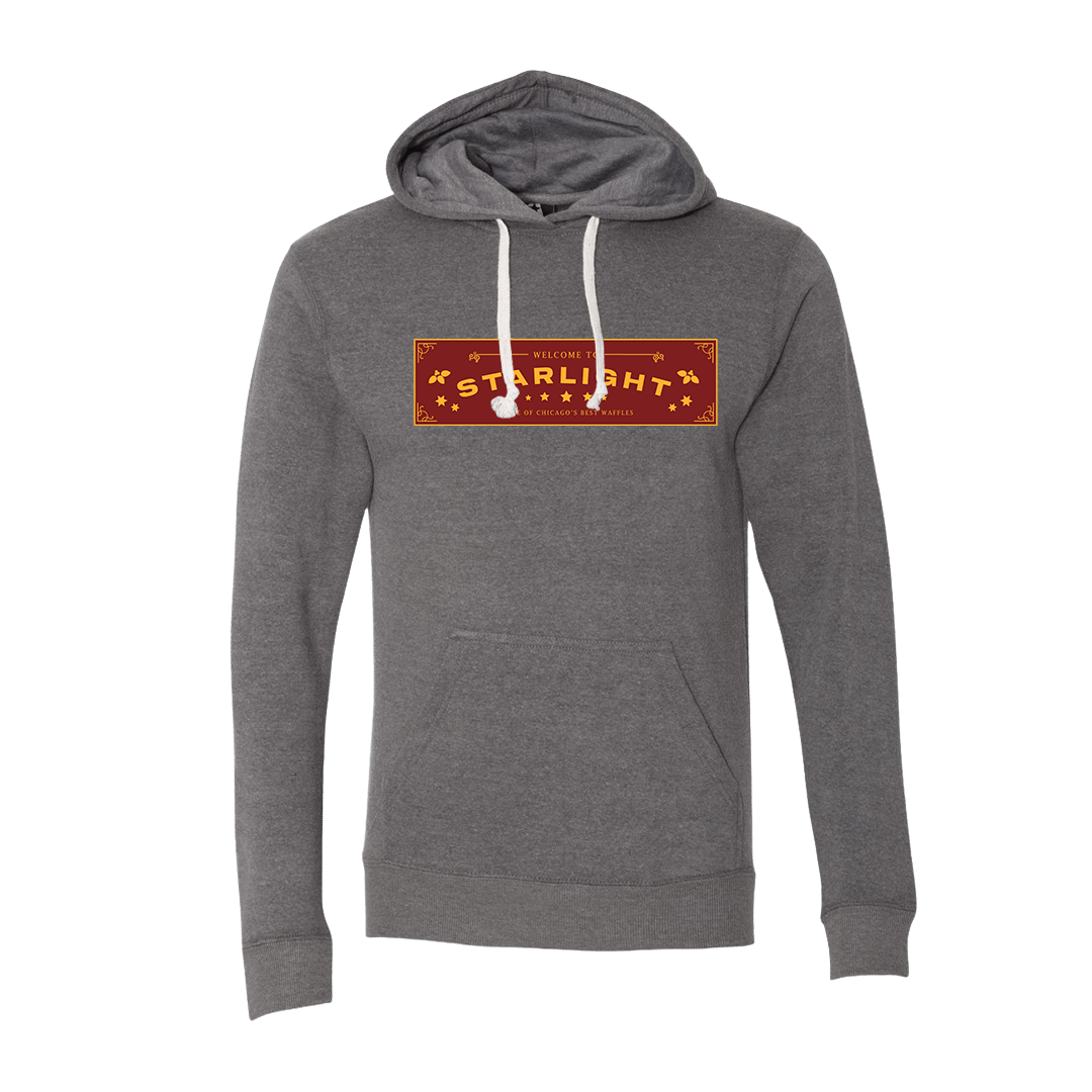 Starlight Diner Color Logo Dressing Festive Heather Grey Hoodie