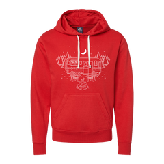 Christmas Under The Stars Dressing Festive Red hoodie