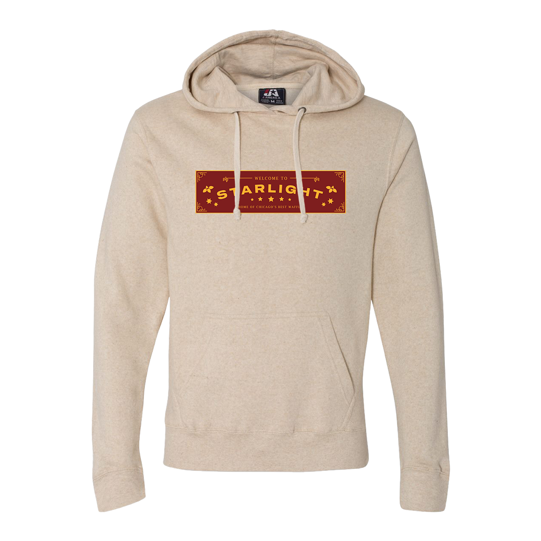 Starlight Diner Color Logo Dressing Festive Oatmeal Hoodie
