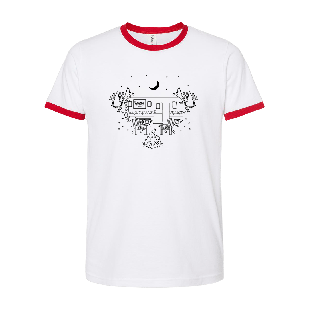 Christmas Under The Stars Dressing Festive ringer tee