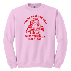 Tell Me What You Want Dressing Festive Pink Sweatshirt