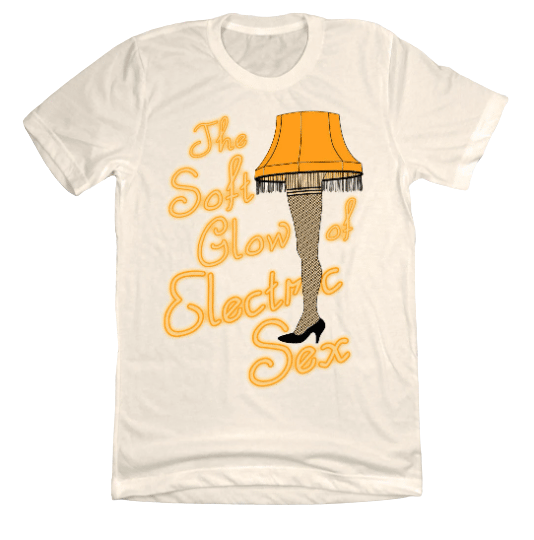 The Soft Glow of Electric Sex Dressing Festive natural white T-shirt