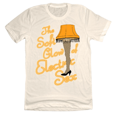 The Soft Glow of Electric Sex Dressing Festive natural white T-shirt