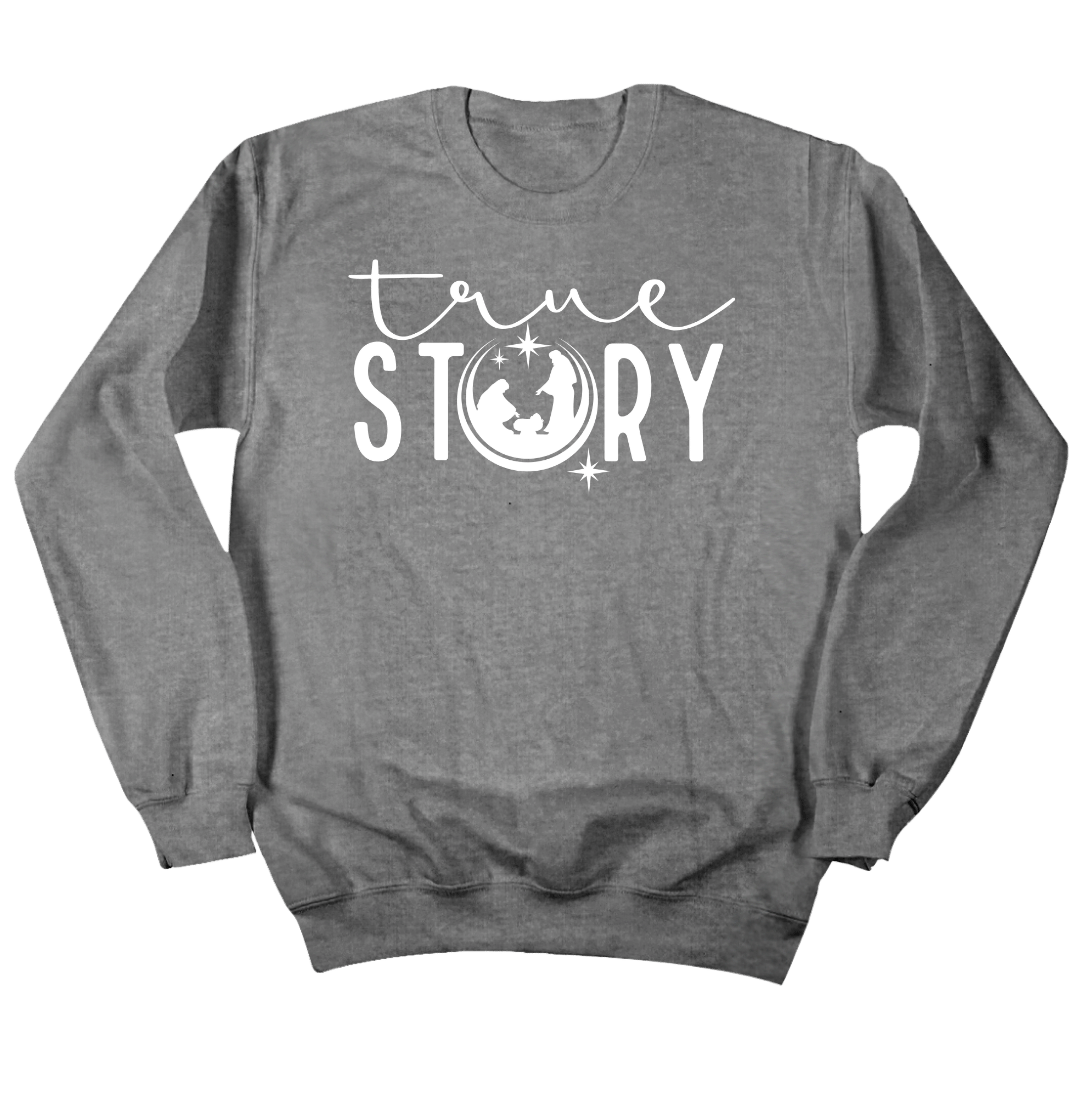 True Story Dressing Festive grey Crewneck