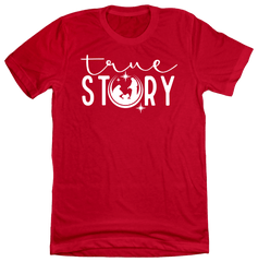True Story Dressing Festive red T-shirt