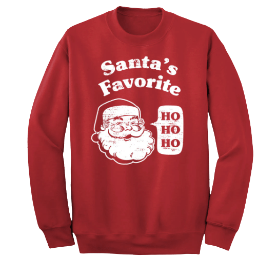 Vintage Santa's Favorites Dressing Festive red crewneck