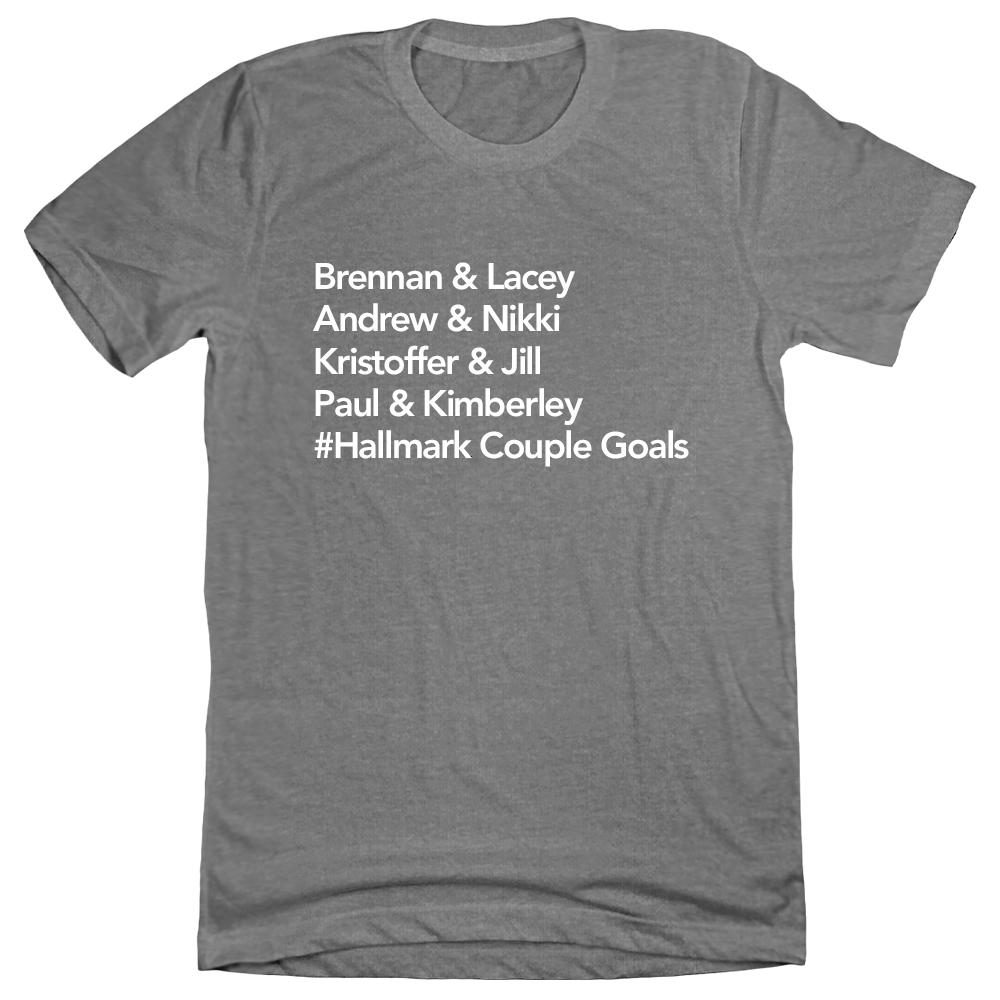 Couple Goals Dressing Festive T-shirt grey