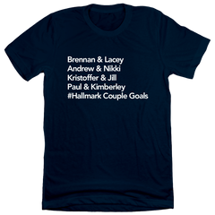 Couple Goals Dressing Festive T-shirt navy