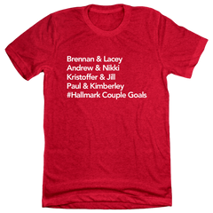 Couple Goals Dressing Festive T-shirt red