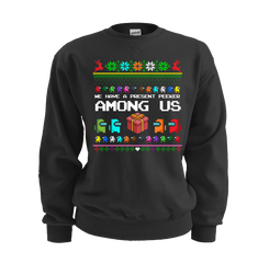 Present Peeker Among Us Ugly Christmas Sweatshirt