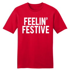Feelin' Festive (White on Red)