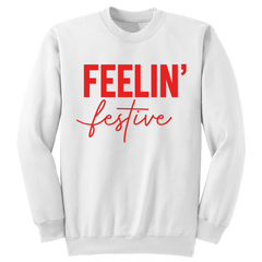 Feelin' Festive (Red on White)