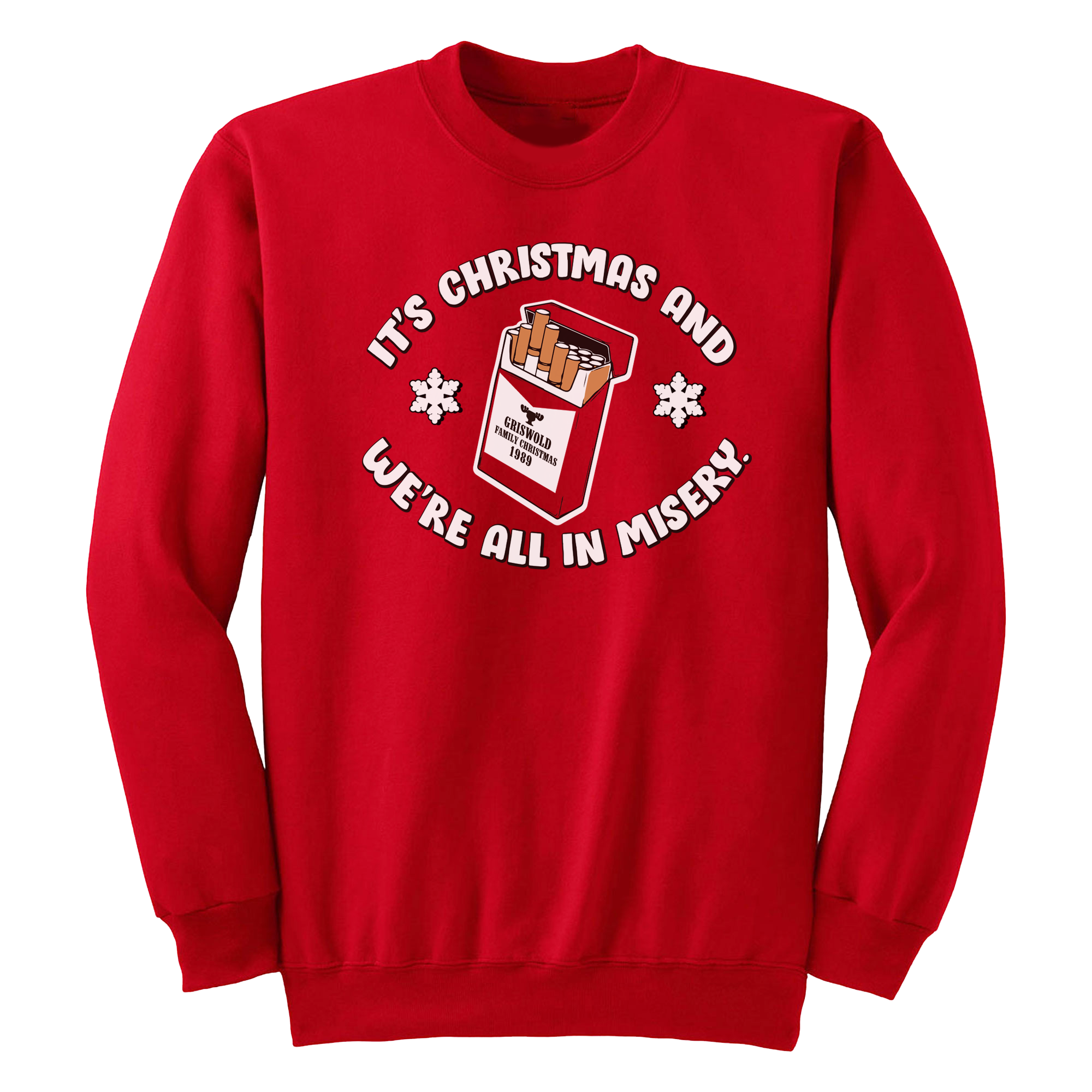 We're All In Misery Ugly Sweater Crewneck