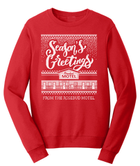 Rosebud Motel Season's Greetings Ugly Sweater
