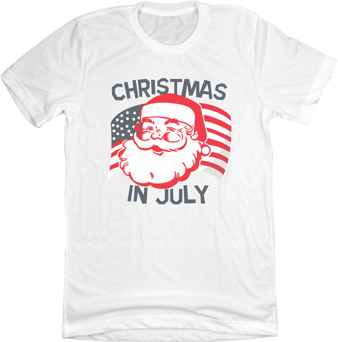 Santa Flag Dressing festive white T-shirt