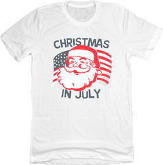 Santa Flag Dressing festive white T-shirt