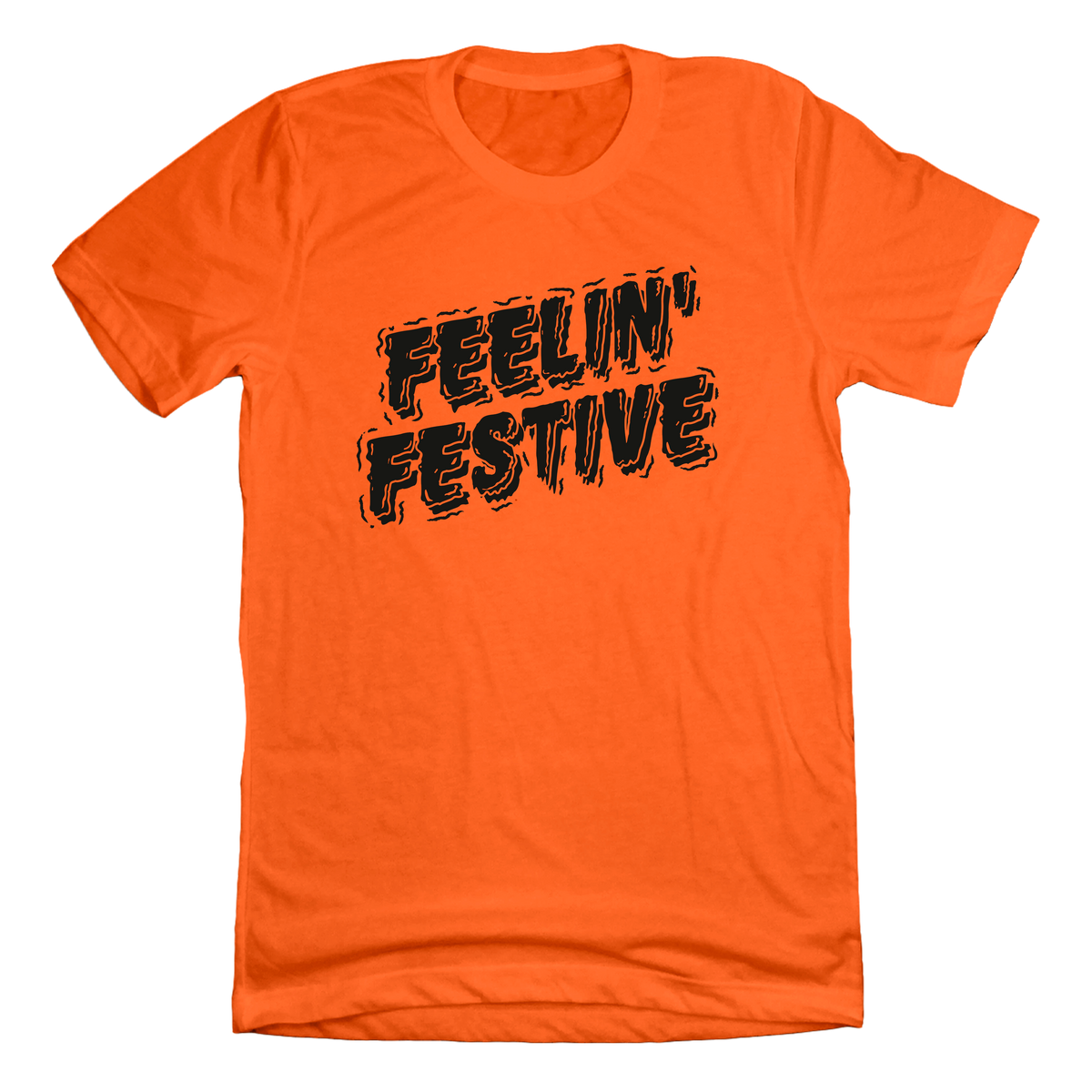 Halloween Feelin' Festive dressing festive orange t-shirt