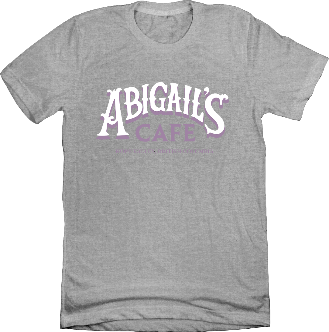 When The Heart Calls Abigail's Cafe T-shirts Dressing Festive grey