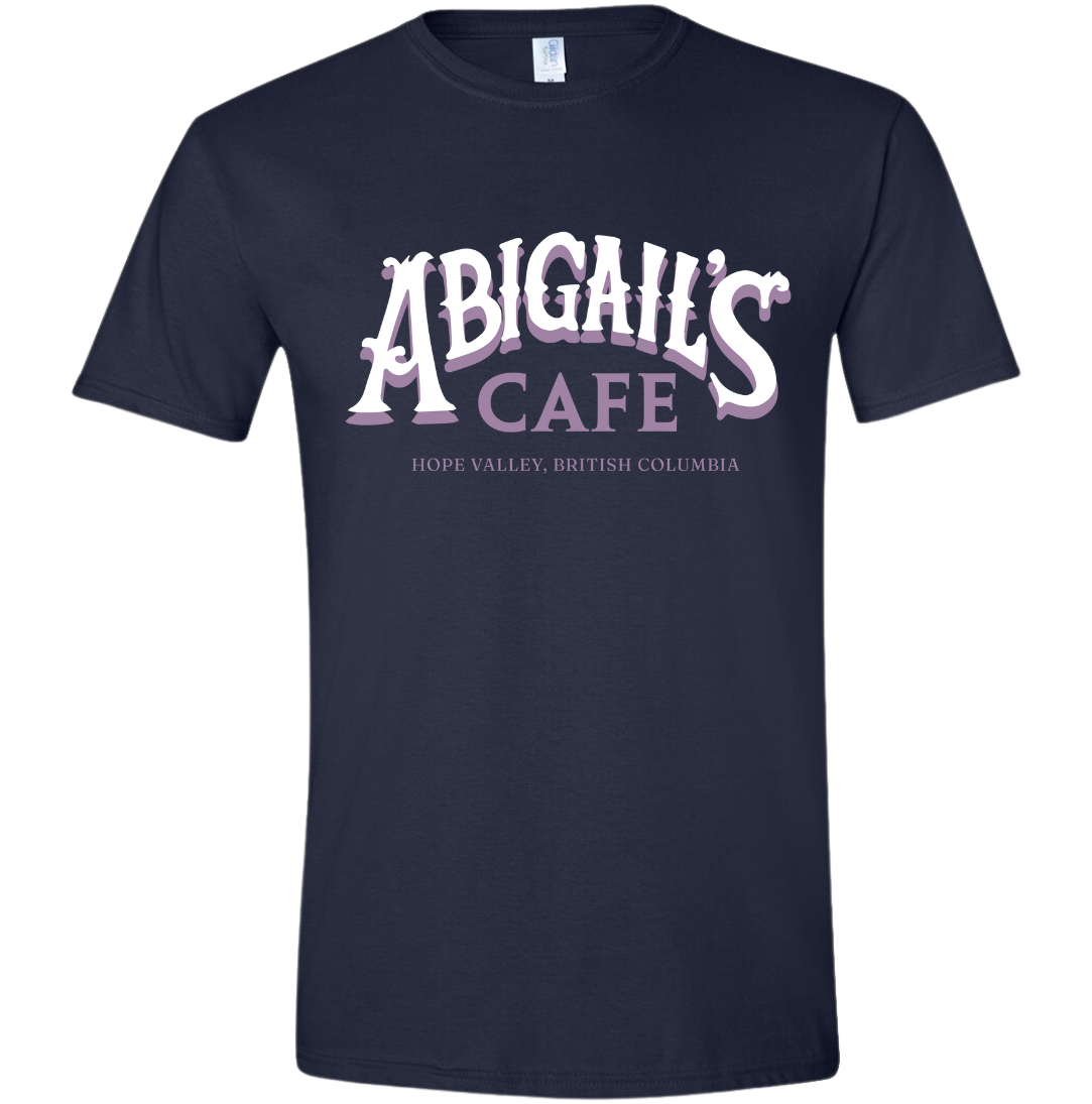 When The Heart Calls Abigail's Cafe T-shirts Dressing Festive Navy