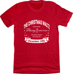 The Christmas Waltz Hallmark Movie T-shirt Dressing Festive red 