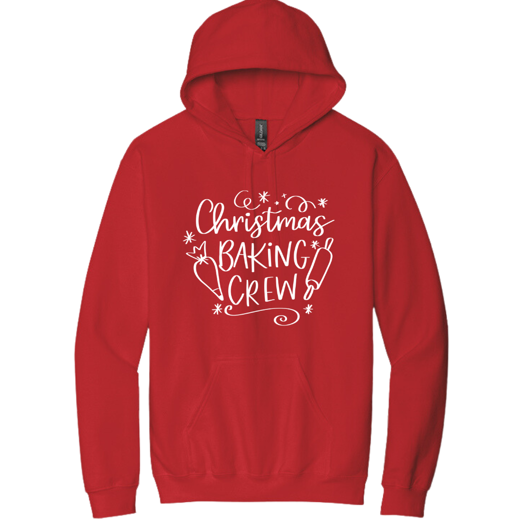 Christmas Baking Crew ASO Hallmark Dressing Festive red hoodie