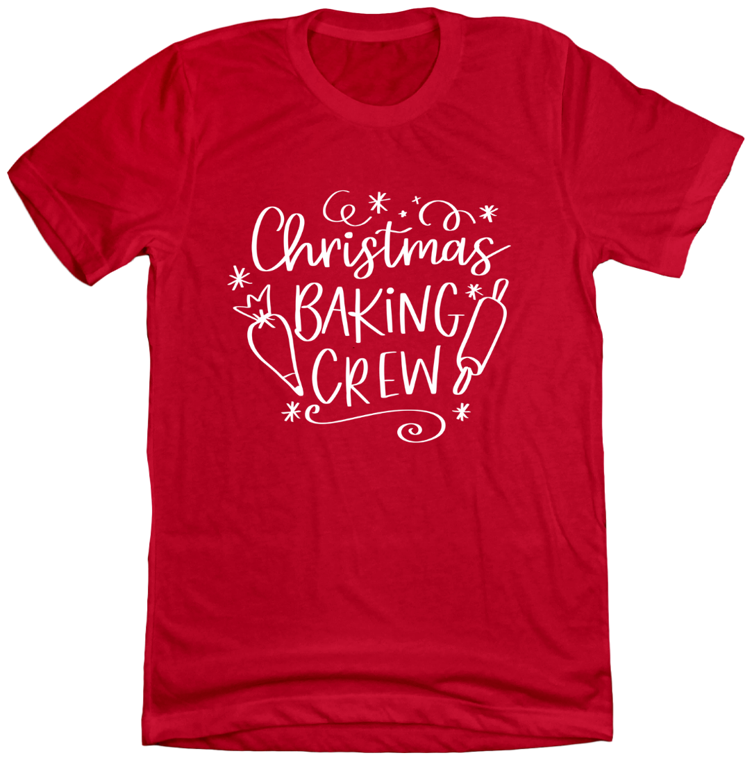 Christmas Baking Crew ASO Hallmark Dressing Festive red T-shirt