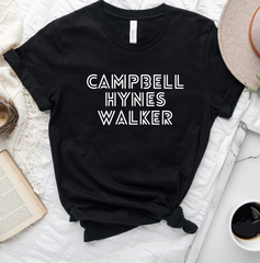 Campbell Hynes Walker Hallmark Favorites Dressing Festive T-shirt Black