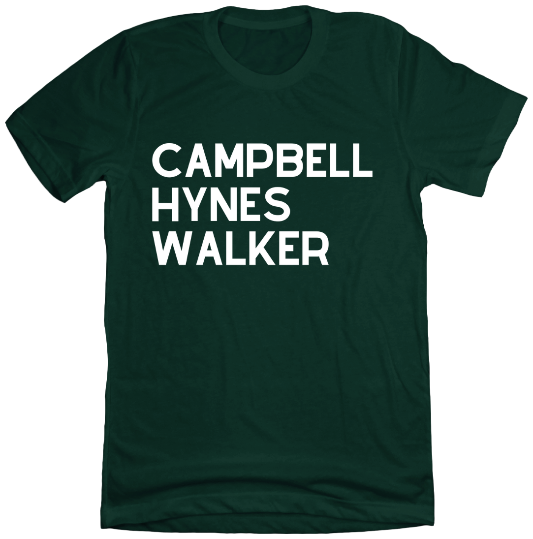 Campbell Hynes Walker the Three Wiseman Dressing Festive Tee forest green