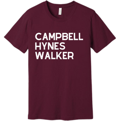Campbell Hynes Walker the Three Wiseman Dressing Festive Tee Maroon