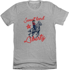 Sweet Land of Liberty Dressing Festive T-shirt grey