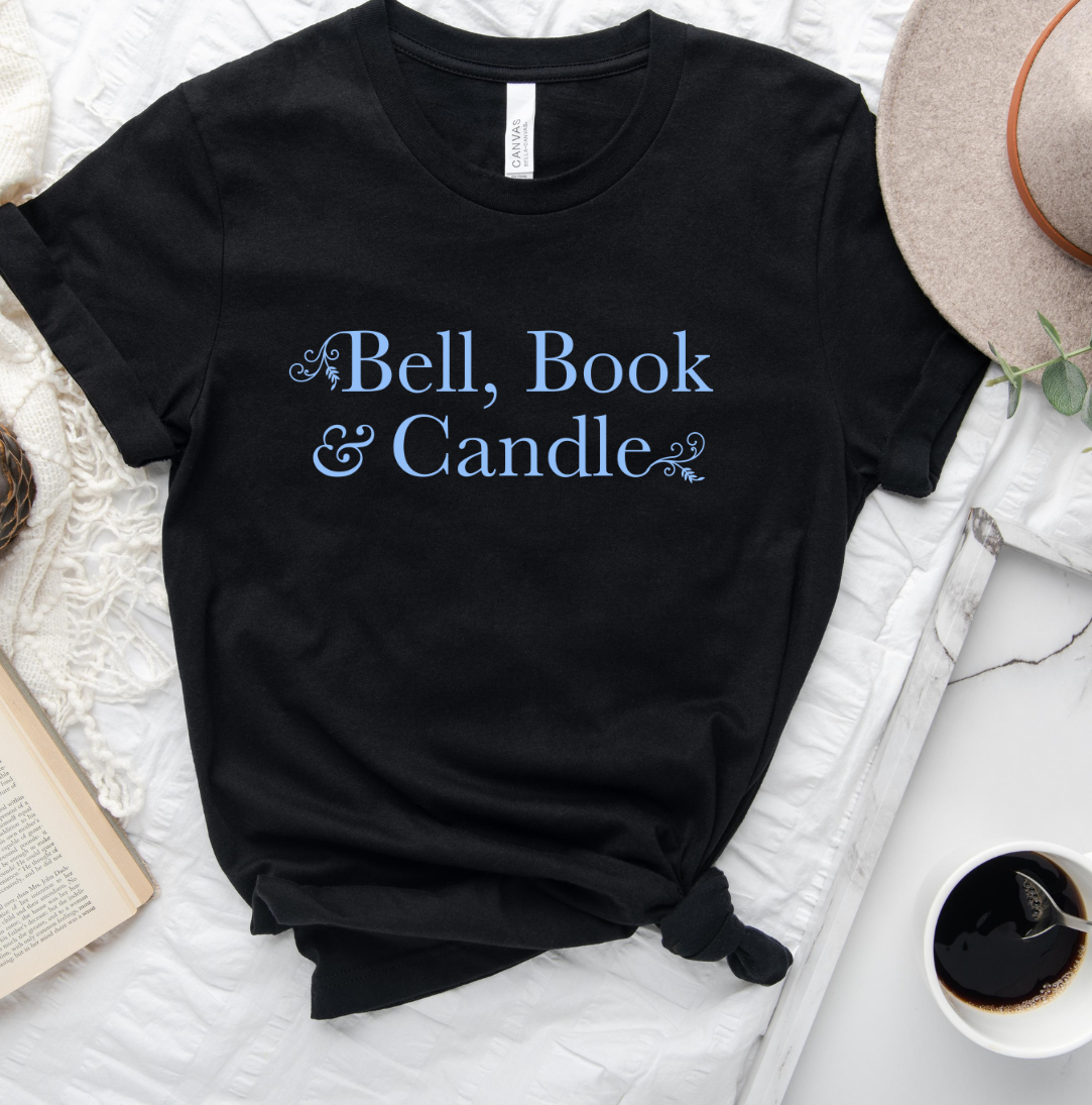 Bell Book and Candle form Hallmark Good Witch Dressing Festive  black tee