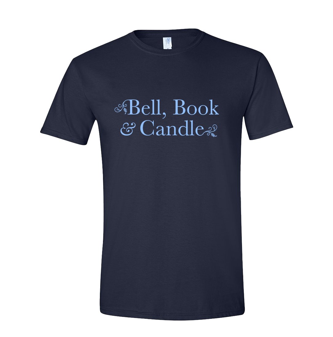 Bell Book and Candle form Hallmark Good Witch Dressing Festive navy tee