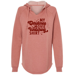 My Christmas Movie Watching Shirt Two Tone Maroon