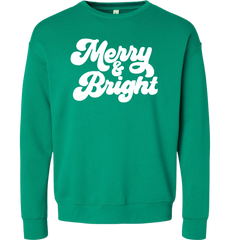 Merry and Bright White Print