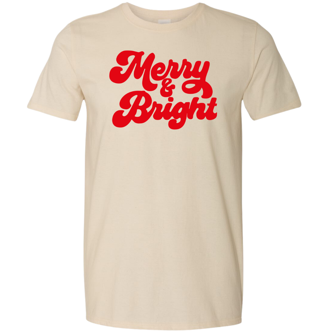 Merry and Bright Red Print