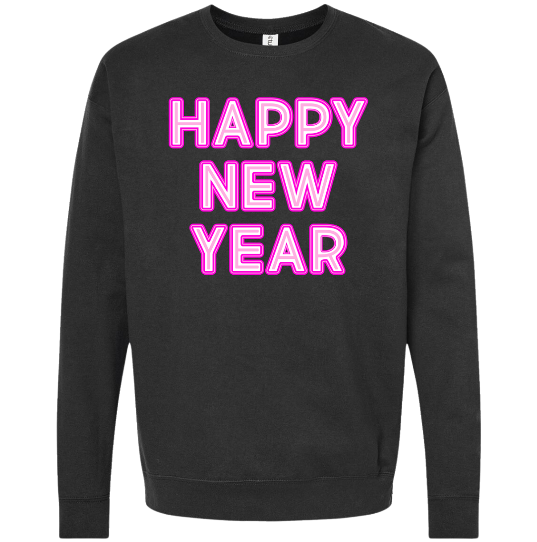 Happy New Year Neon Pink