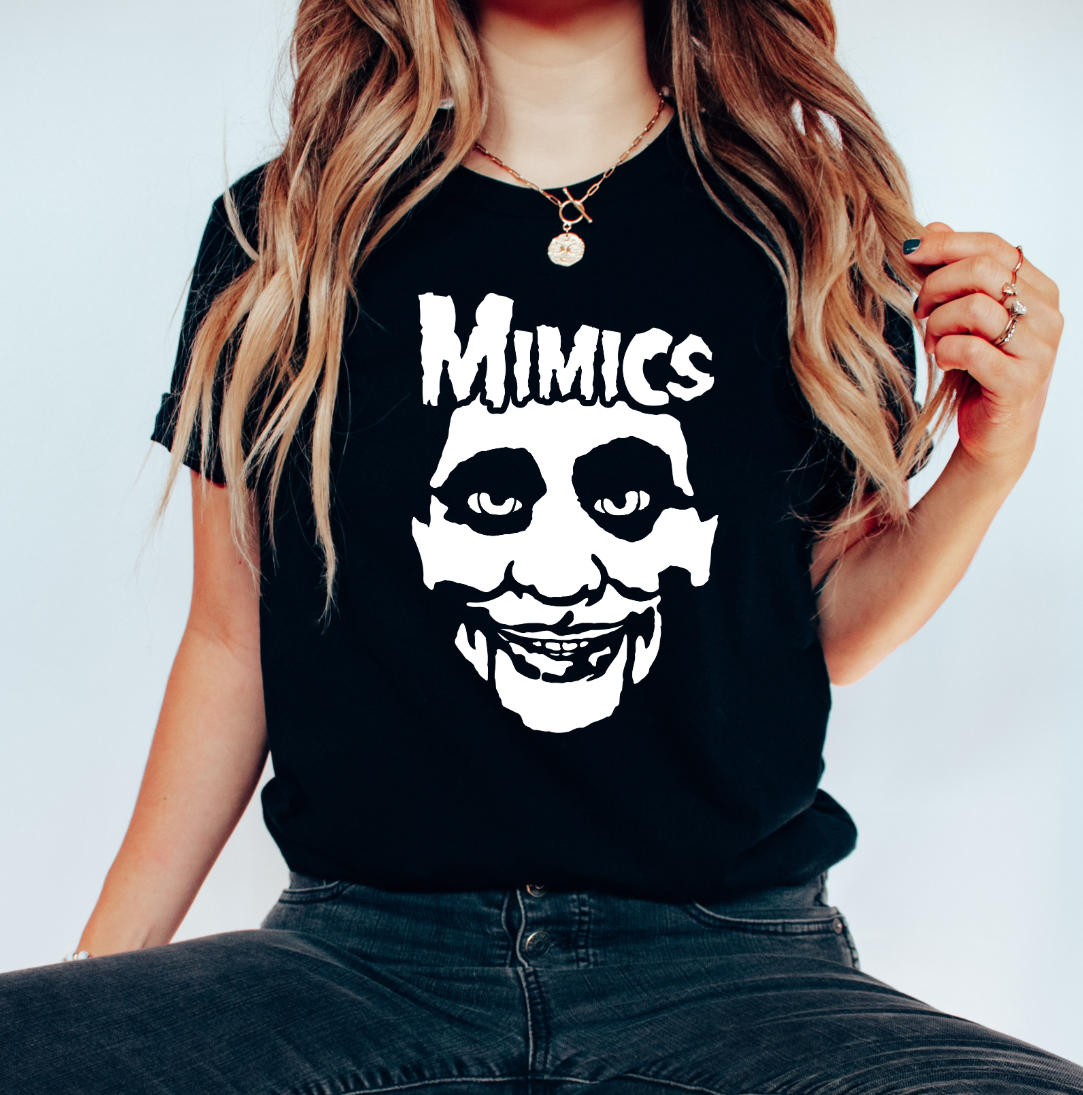 Mimics All White Print