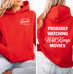Probably Watching Will Kemp Front and Back Hoodie