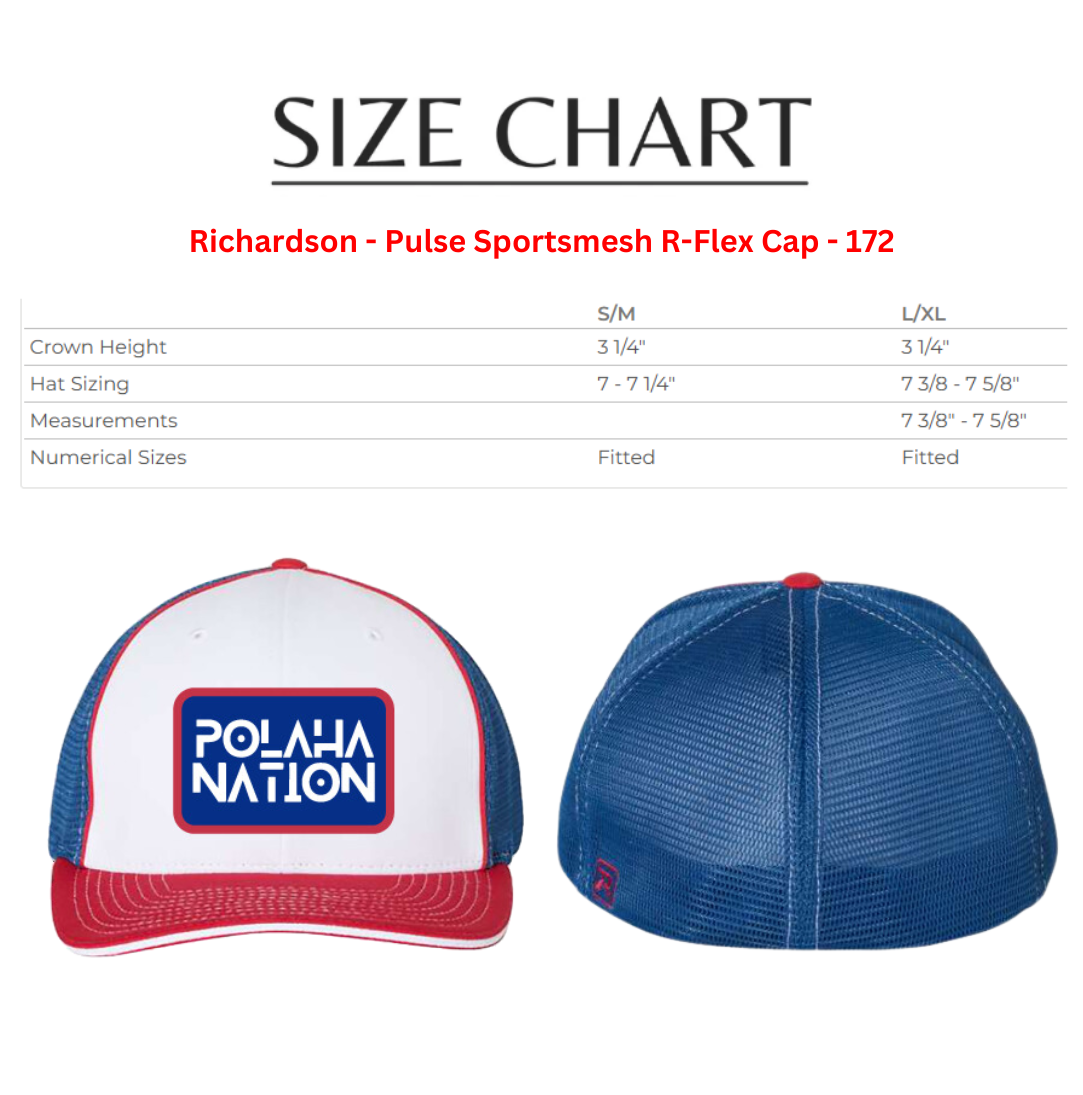 Polaha Nation Stacked Red White Blue Logo