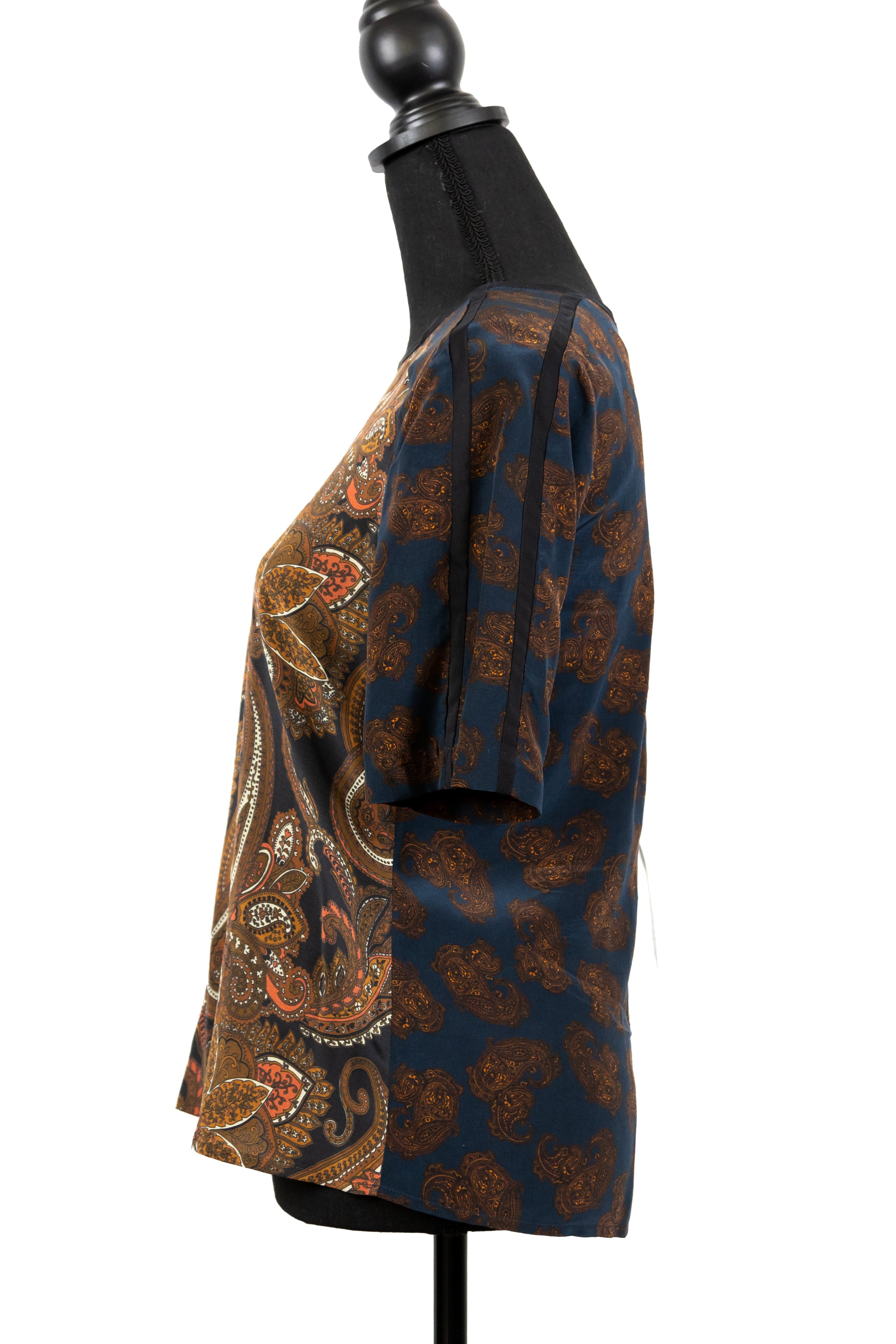 Paisley Silk Blouse As Seen on Anastasia Steele - Size 4