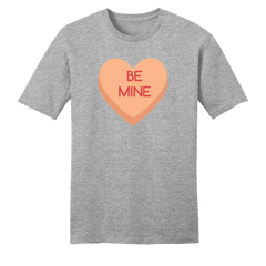 Be Mine Candy Heart T-shirt grey Dressing Festive