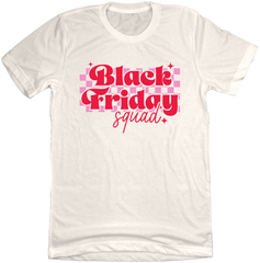 Black Friday Squad Red Text Natural T-shirt Dressing Festive